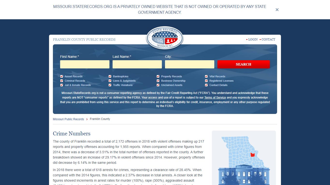 Franklin County Arrest, Court, and Public Records | StateRecords.org
